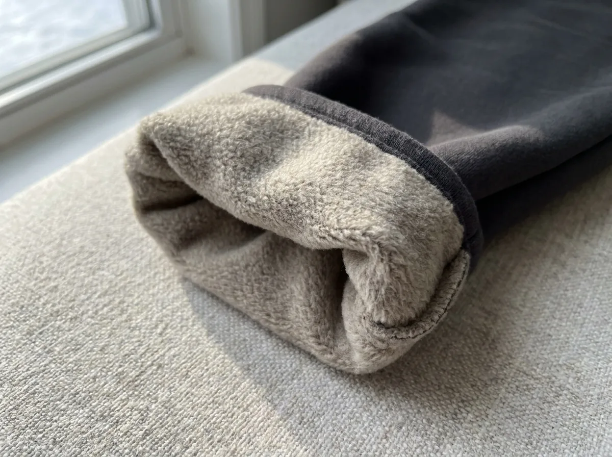 The fleece inside